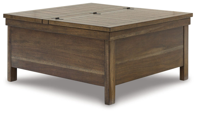 Moriville - Lift Top Cocktail Table - Grayish Brown - R&R Furniture Gallery (Fountain Valley, CA)