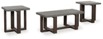 Dynnford - Occasional Table Set (Set of 3) - Gray / Brown - R&R Furniture Gallery (Fountain Valley, CA)