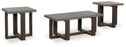 Dynnford - Occasional Table Set (Set of 3) - Gray / Brown - R&R Furniture Gallery (Fountain Valley, CA)