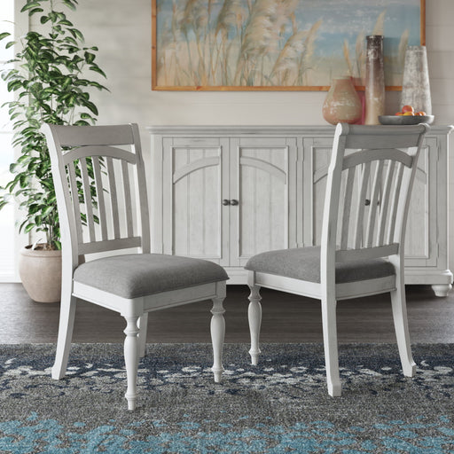 Slat Back Dining Chairs (Set of 2) - Gray - R&R Furniture Gallery (Fountain Valley, CA)