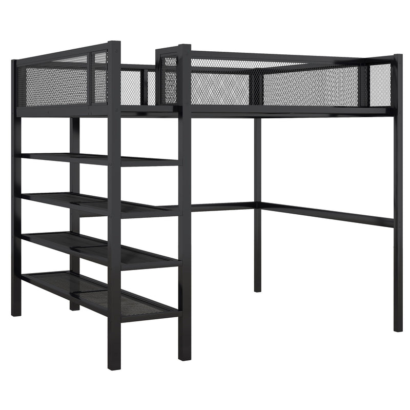 Loft Bed With 4 Tier Shelves And Storage - R&R Furniture Gallery (Fountain Valley, CA)