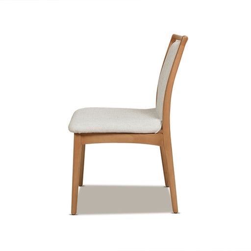 Scandi - Upholstered Dining Chair, Stain Resistant High (Set of 2) - Natural Light Brown / White Pepper - R&R Furniture Gallery (Fountain Valley, CA)