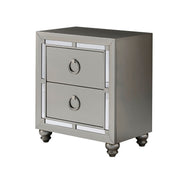 Chloe - Nightstand - Gemstone Silver - R&R Furniture Gallery (Fountain Valley, CA)