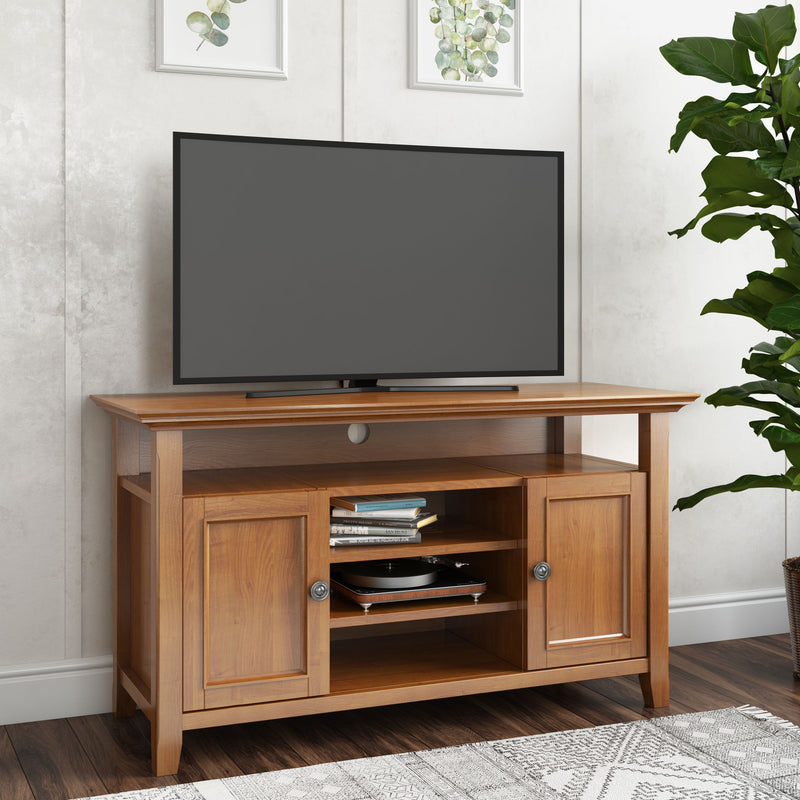 Amherst - TV Media Stand, Handcrafted - R&R Furniture Gallery (Fountain Valley, CA)
