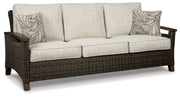Paradise Trail - Sofa with Cushion - Medium Brown - R&R Furniture Gallery (Fountain Valley, CA)