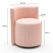 Alyssa - Striped Rolling Desk Chair - R&R Furniture Gallery (Fountain Valley, CA)