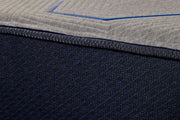 Restonic HealthRest PolarBreeze hybrid mattress with cooling gel layers and plush top, designed for comfort and support.