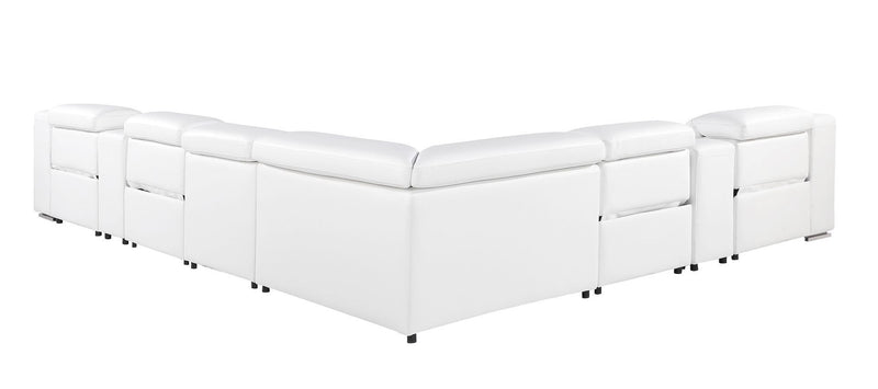1116 - 8-Piece L-Shaped Sectional Sofa In With 4 Power Recliners & Power Headrests