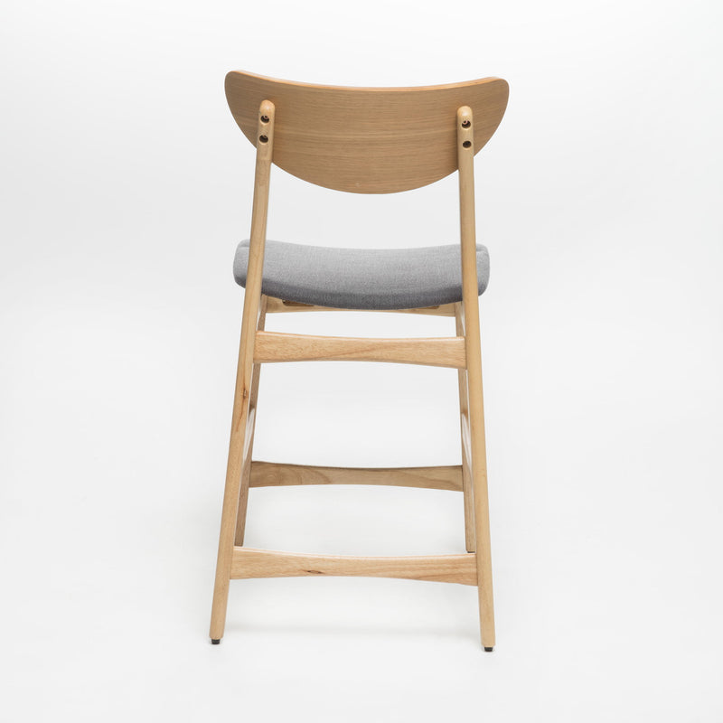 Noble House retro modern counter height stool set with cushioned seats, showcasing stylish design and comfortable seating.