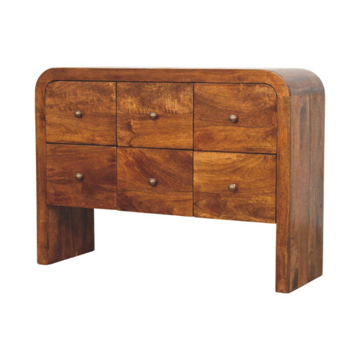 Darcy - 3 Over 3 Drawer Chest - Brown - R&R Furniture Gallery (Fountain Valley, CA)