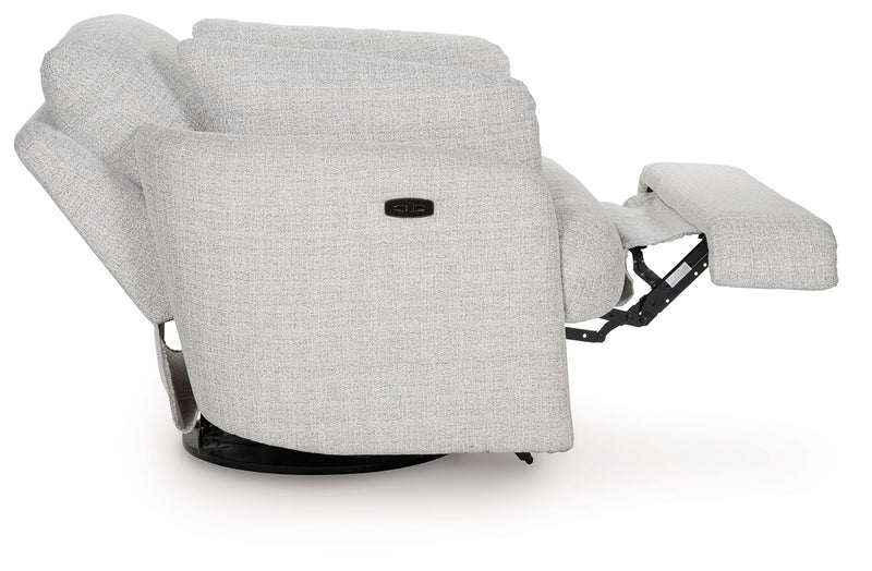 Alainmont Next-Gen Nuvella - Swivel Power Recliner - R&R Furniture Gallery (Fountain Valley, CA)