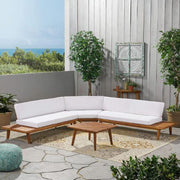 Hillcrest - V Shaped 4 Piece Sofa Set, Water Resistant - R&R Furniture Gallery (Fountain Valley, CA)