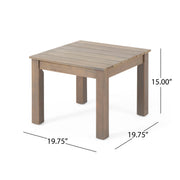 Halcyon - Outdoor Side Table With Slat Design - R&R Furniture Gallery (Fountain Valley, CA)