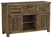Moriville - Dining Room Server - Grayish Brown - R&R Furniture Gallery (Fountain Valley, CA)