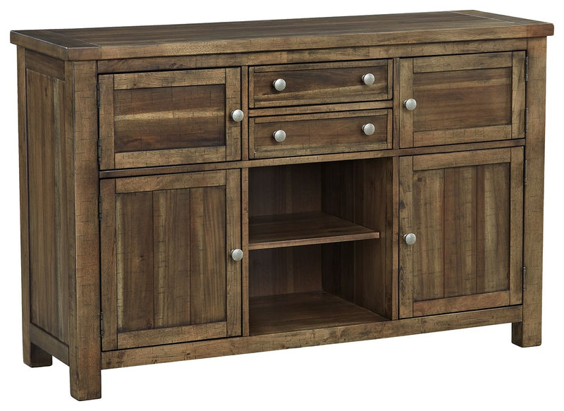 Moriville - Dining Room Server - Grayish Brown - R&R Furniture Gallery (Fountain Valley, CA)