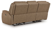 Glencroft - Power Reclining Sofa With Adjustable Headrest - Sahara - R&R Furniture Gallery (Fountain Valley, CA)