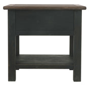 Tyler Creek - Rectangular End Table - Grayish Brown / Black - R&R Furniture Gallery (Fountain Valley, CA)