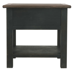Tyler Creek - Rectangular End Table - Grayish Brown / Black - R&R Furniture Gallery (Fountain Valley, CA)