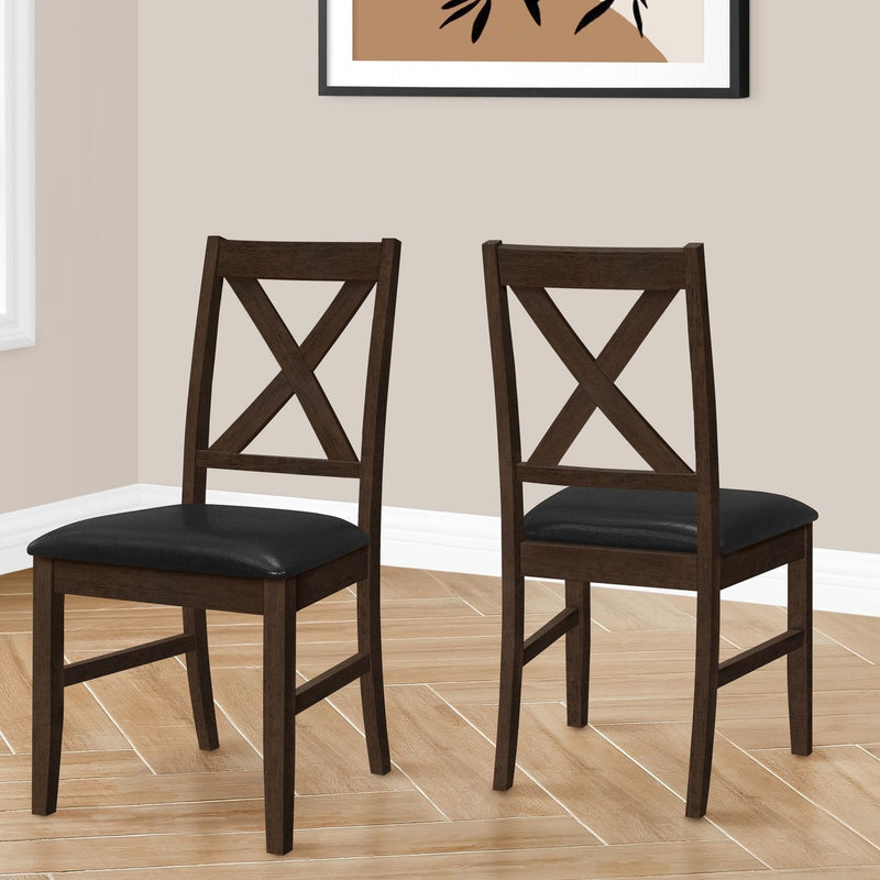 Dining Chair Side, Upholstered For Dining Room, Transitional (Set of 2) - R&R Furniture Gallery (Fountain Valley, CA)
