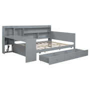 Daybed With 3 Drawers USB Ports And Desk - R&R Furniture Gallery (Fountain Valley, CA)