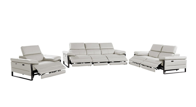 1246 - Modular Power Triple Reclining Sofa, Loveseat, And Chair Set With Power Headrests