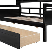 Daybed, Slat Support, With Bedside Shelves And 2 Drawers - R&R Furniture Gallery (Fountain Valley, CA)