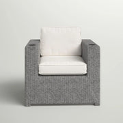 Aviara - Outdoor Club Chair Timeless Comfort With Plush Cushions - Gray Mix - R&R Furniture Gallery (Fountain Valley, CA)