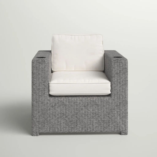 Aviara - Outdoor Club Chair Timeless Comfort With Plush Cushions - Gray Mix - R&R Furniture Gallery (Fountain Valley, CA)