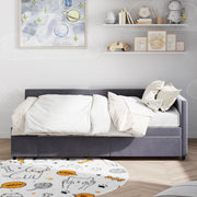 L Shaped Upholstered Platform Bed With Storage And Drawers - R&R Furniture Gallery (Fountain Valley, CA)