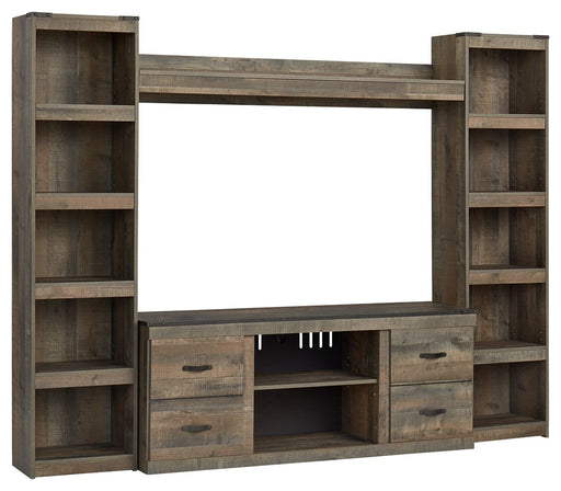 Trinell - 4-Piece Entertainment Center With 60" TV Stand - R&R Furniture Gallery (Fountain Valley, CA)