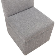 Della - Upholstered Castered Chair - Gray - R&R Furniture Gallery (Fountain Valley, CA)