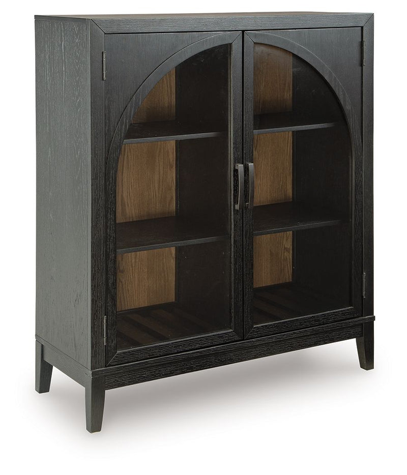 Armenleigh - Bar Cabinet - Black / Brown - R&R Furniture Gallery (Fountain Valley, CA)