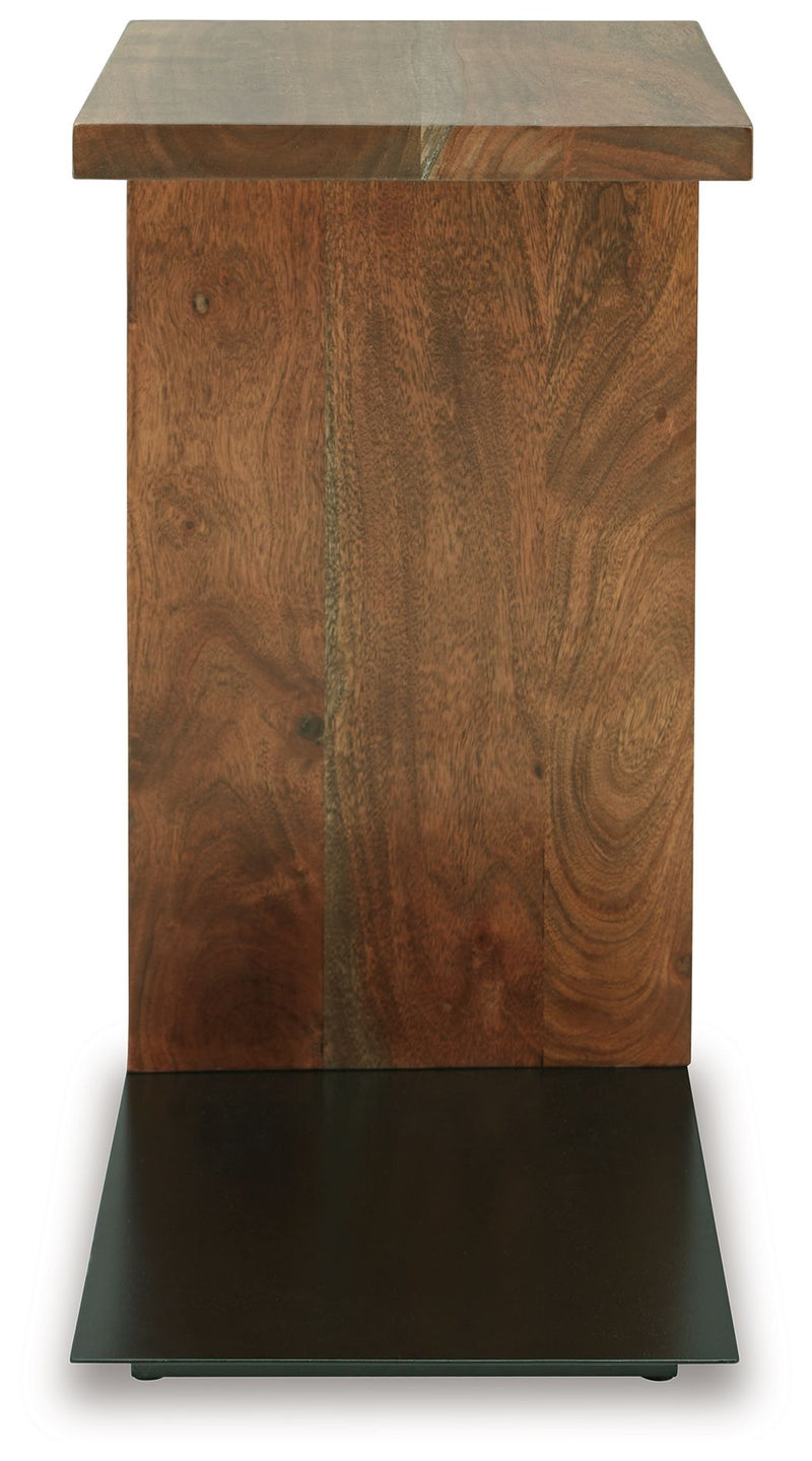 Wimshaw - Accent Table - Brown / Black - R&R Furniture Gallery (Fountain Valley, CA)
