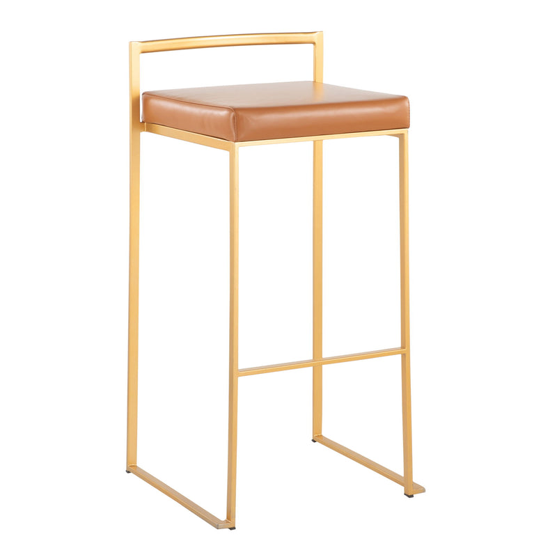 Lumi Source Fuji contemporary glam barstool with quality construction, featuring a sleek design and modern style for stylish seating.