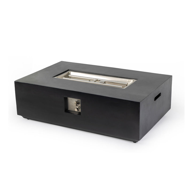 Propane / Natural Gas Fire Pit Table, 50,000 BTU - Charcoal - R&R Furniture Gallery (Fountain Valley, CA)