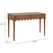TOV Furniture Oodle desk in a modern writing desk with clean lines and a smooth surface for workspace and organization.