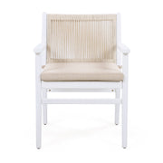 Outdoor Acacia Wood Patio Dining Armchair (Set of 2) - R&R Furniture Gallery (Fountain Valley, CA)