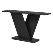 Console Table With V Shape Base, Sculptural Entryway Accent - R&R Furniture Gallery (Fountain Valley, CA)