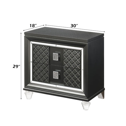 Sawyer - Nightstand - Metallic Gray - R&R Furniture Gallery (Fountain Valley, CA)