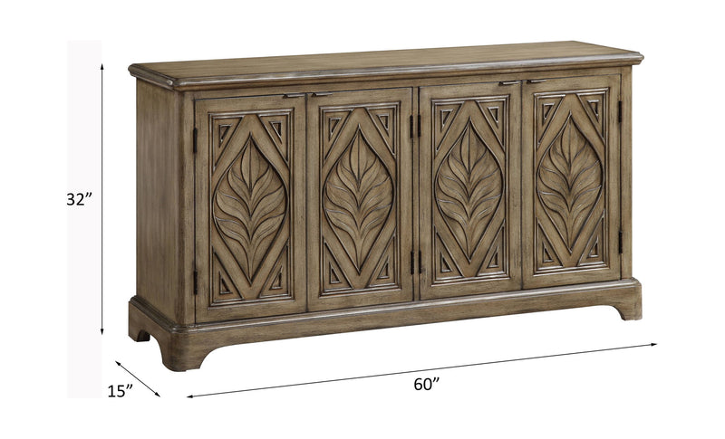 Orana - Console Cabinet - Oak - R&R Furniture Gallery (Fountain Valley, CA)
