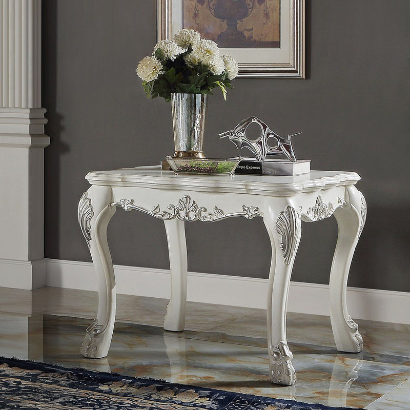 Dresden - End Table - Bone White - R&R Furniture Gallery (Fountain Valley, CA)
