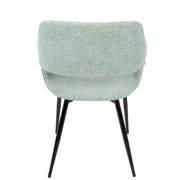 Set of two Lumi Source Margarite mid-century modern dining chairs with wooden legs and upholstered seats, stylish and comfortable.