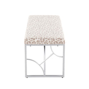 Lumi Source Constellation upholstered contemporary bench with plush fabric and sleek design, ideal for modern living spaces.