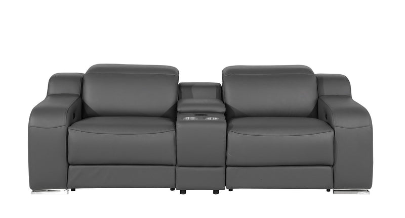 1116 - 7-Piece Modular Power Reclining Sofa, Loveseat & Chair Set In With 6 Power Recliners & Power Headrests