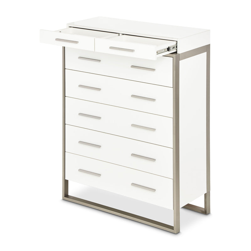 Marquee - 7-Drawer Chest - Cloud White - R&R Furniture Gallery (Fountain Valley, CA)