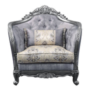 Ariadne - Chair With Pillow - Fabric & Platinum - R&R Furniture Gallery (Fountain Valley, CA)