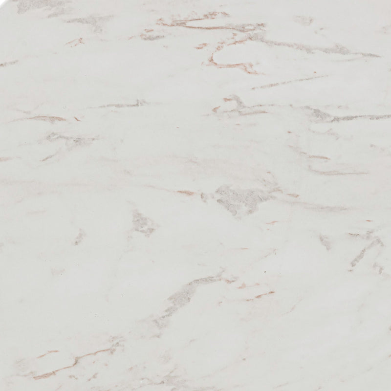 Chip - Marble Print Indoor / Outdoor Side Table - White - R&R Furniture Gallery (Fountain Valley, CA)