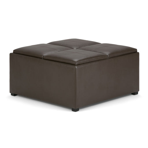 Avalon - Square Coffee Table, Storage Ottoman - R&R Furniture Gallery (Fountain Valley, CA)