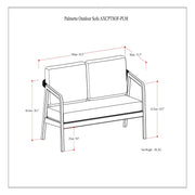 Palmetto - Outdoor Sofa - Stone Gray - R&R Furniture Gallery (Fountain Valley, CA)