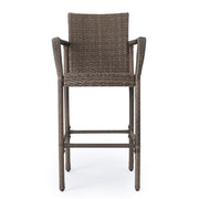 Outdoor Wicker Barstools With Rattan And Iron Frame - R&R Furniture Gallery (Fountain Valley, CA)